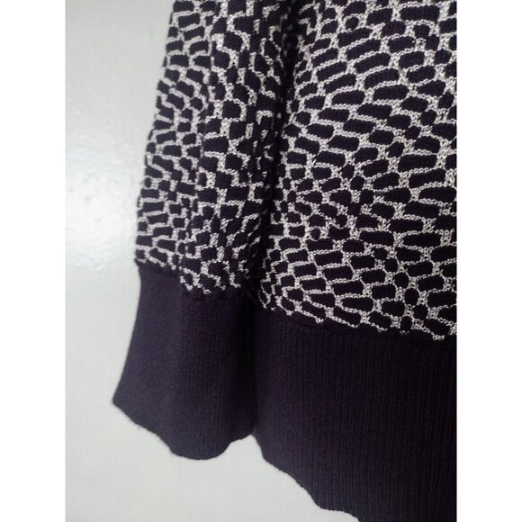 Ann Taylor Button Up Cardigan Sweater L Navy Viscose Office Lightweight Preppy - Picture 5 of 9